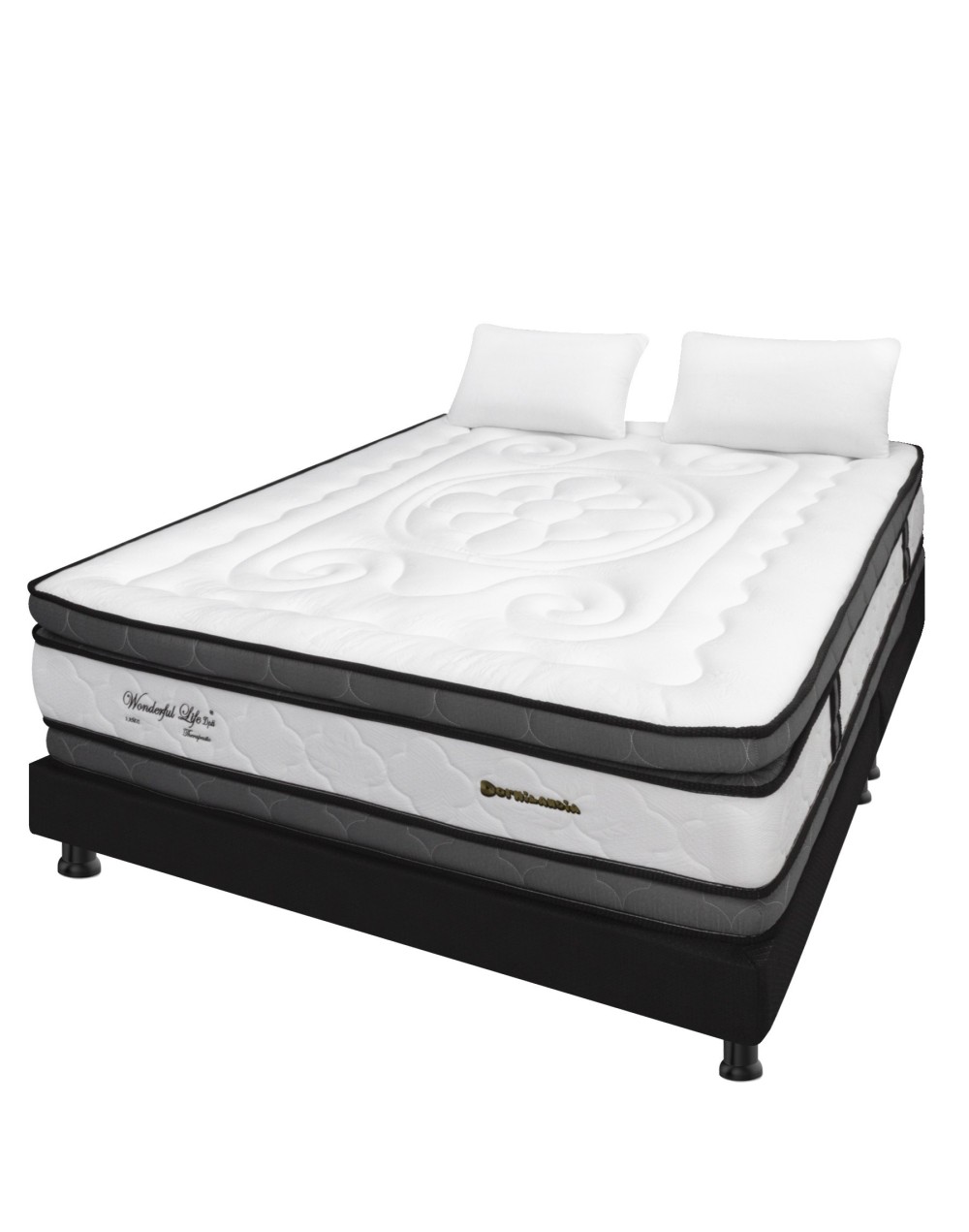 Colchón Doble Wonderful  Base Cama Dividida