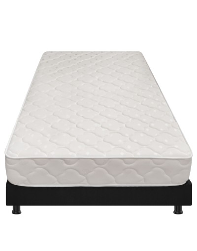 Colchón Sencillo Multisleep  Base Cama Entera  Almohadas