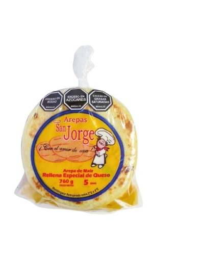 Arepa Rellena de Queso Especial San Jorge 5 pociones