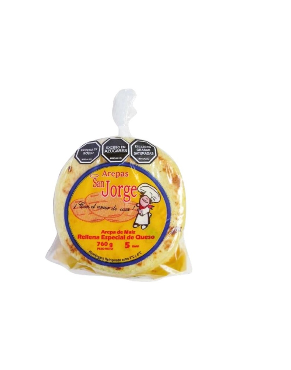 Arepa Rellena de Queso Especial San Jorge 5 pociones