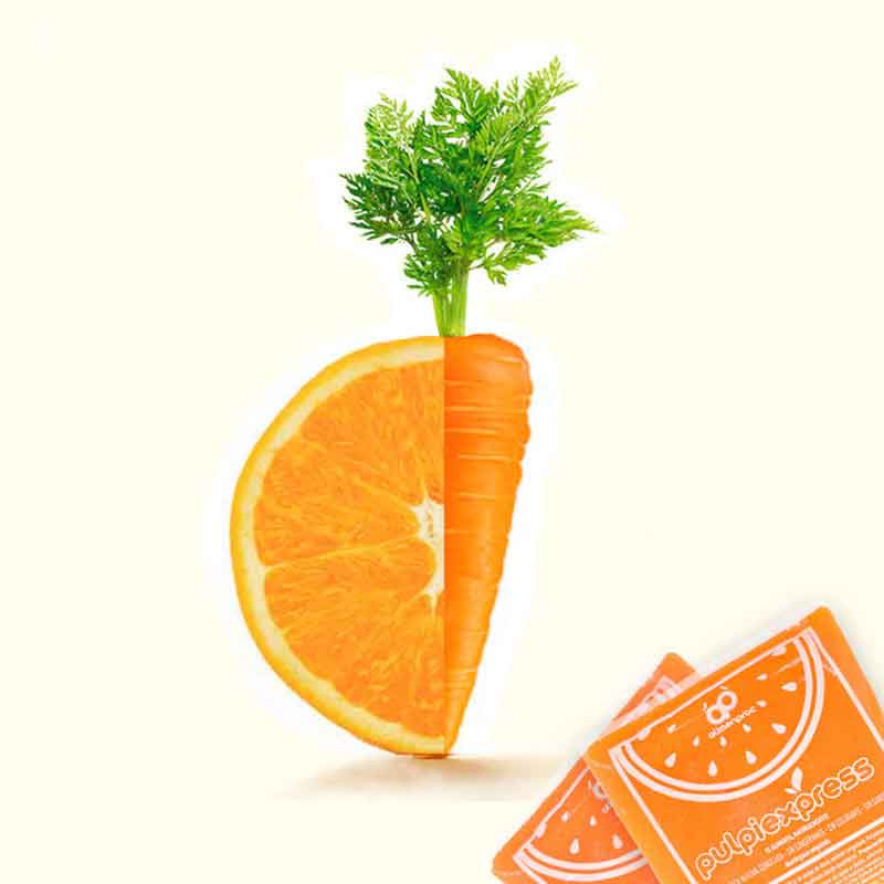 Pulpa campestre  naranja · zanahoria x7 pulpa natural congelada unid 150g