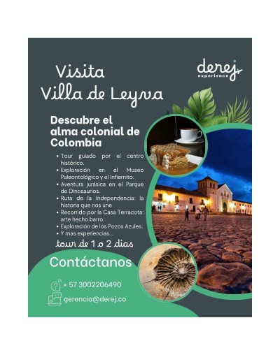Tour Villa de Leiva  2 personas  Derej  Experience