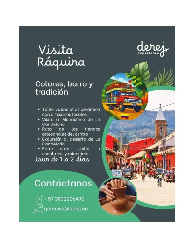 Tour Raquirá  2 personas Derej  Experience