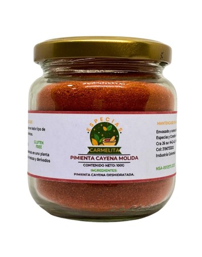 Pimienta Cayena Molida x 100 gramos