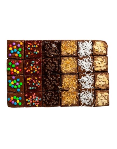 Brownie con topping