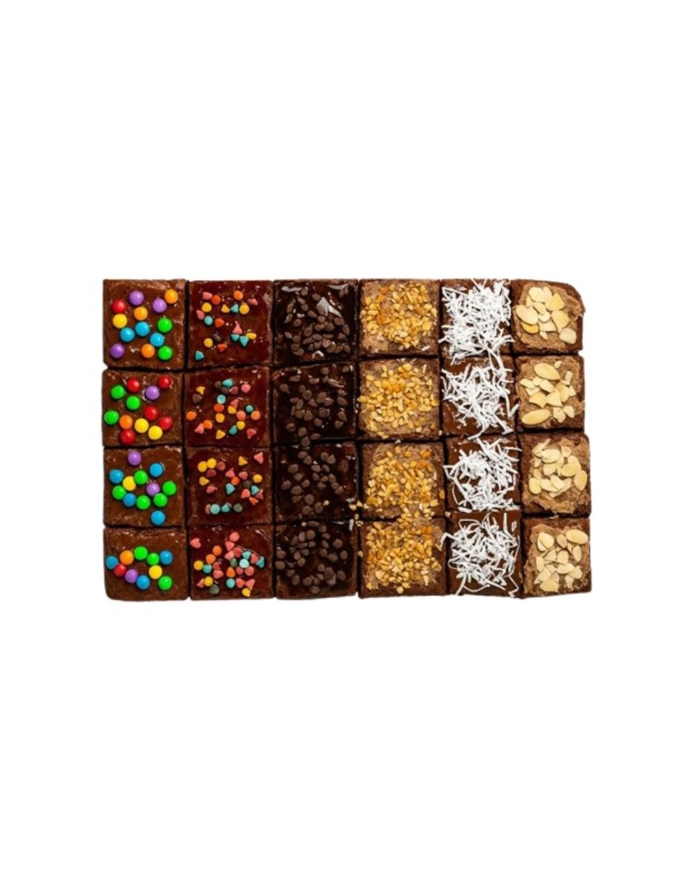 Brownie con topping