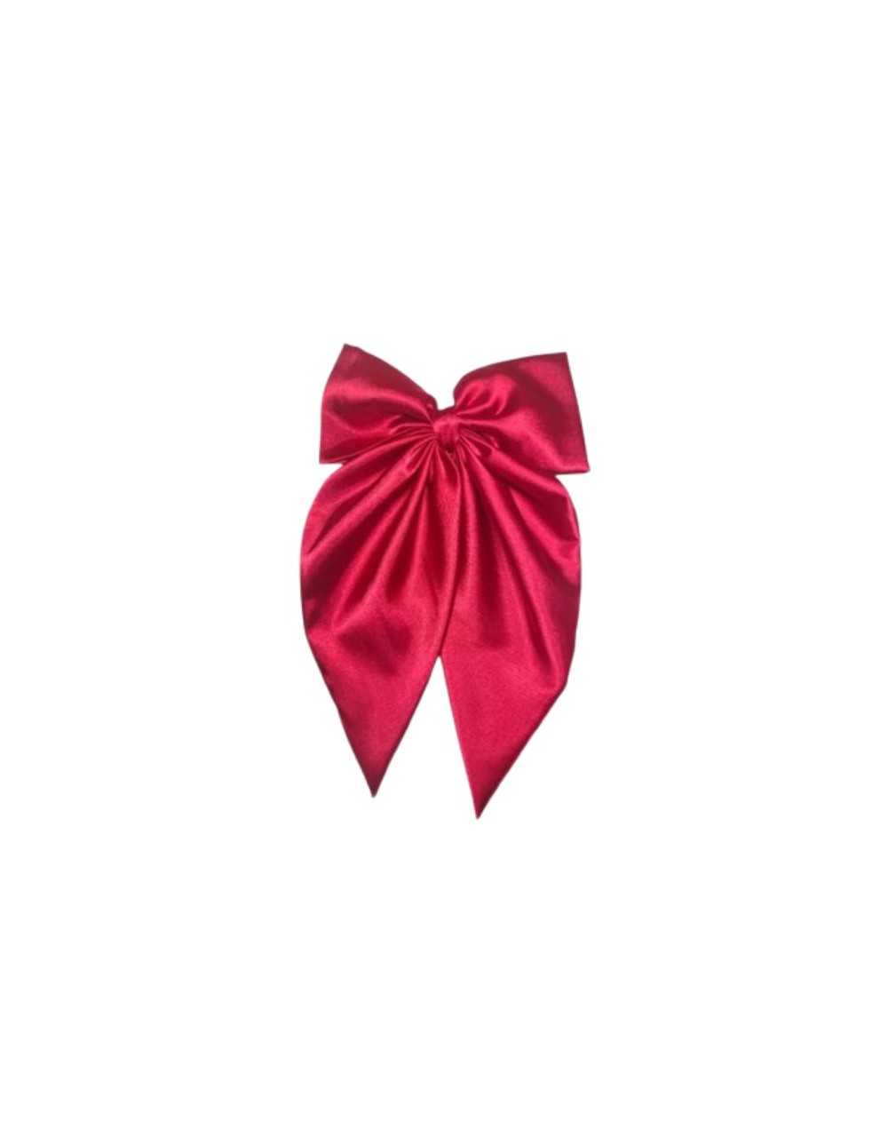 Moño Coquette en satín premium licrado color Rojo