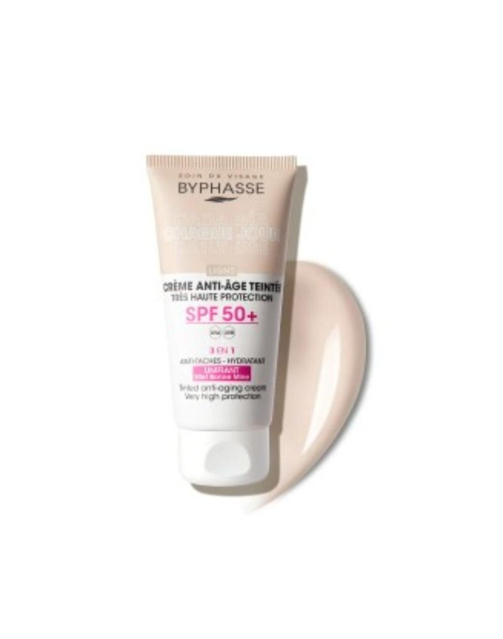 SAMY BYPHASSE CREME ANTI AGE TEINTEE CREMA FACIAL CON COLOR 3 EN 1 SPF 5O