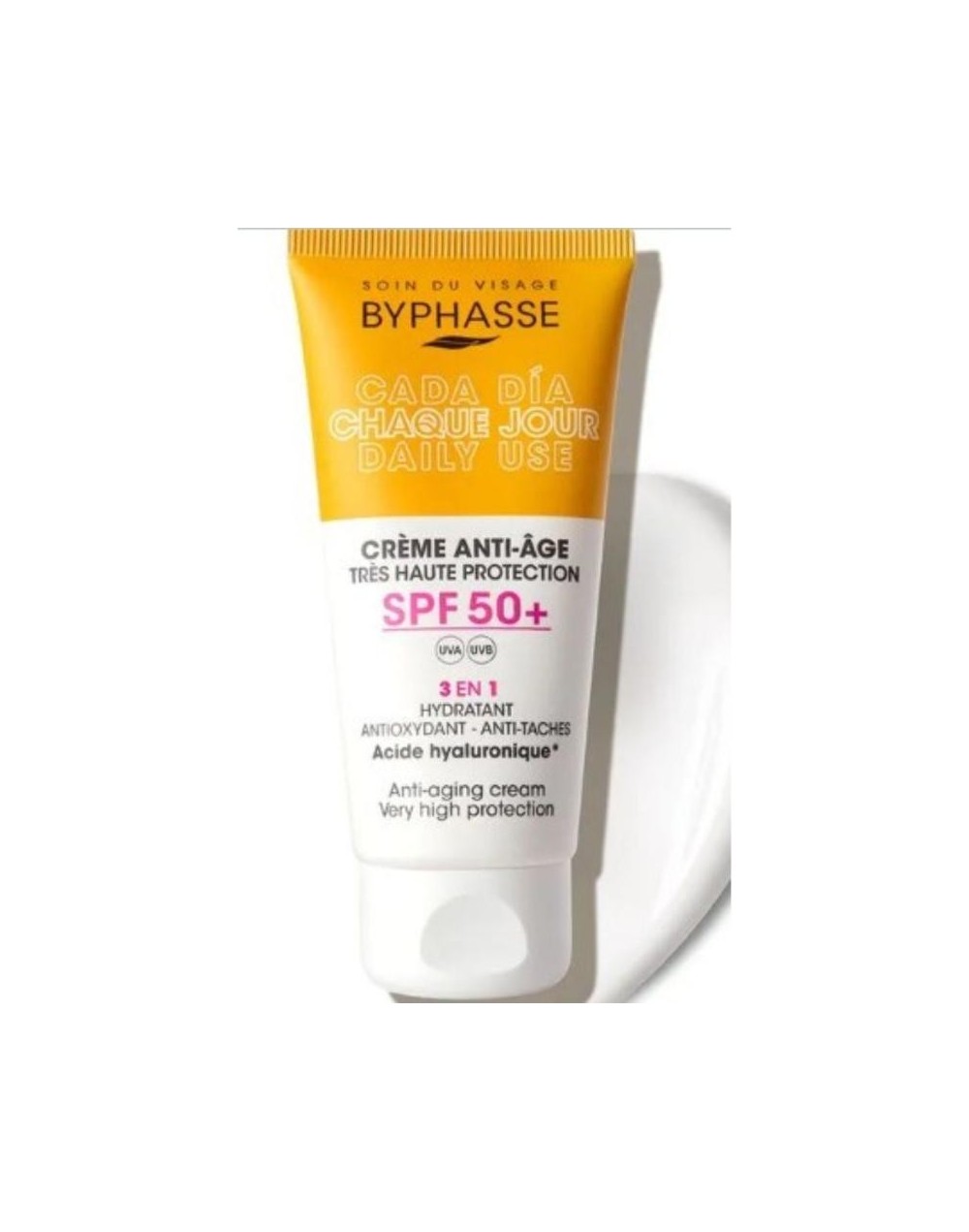 SAMY BYPHASSE CREME ANTI AGE TEINTEE CREMA FACIAL SIN COLOR 3 EN 1 SPF 5O