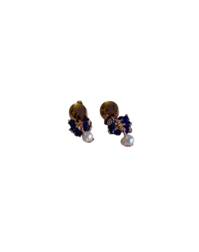 ARETES AZUL PROFUNDO
