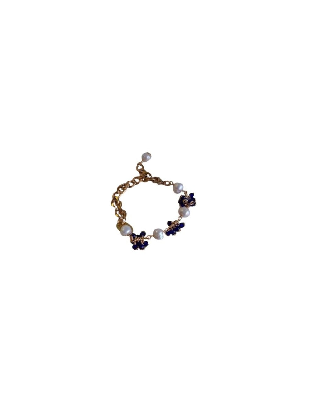 PULSERA PERLA AZUL