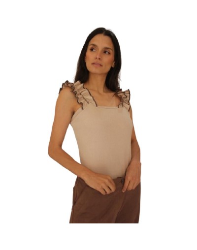 Blusa Ser café para dama Malune