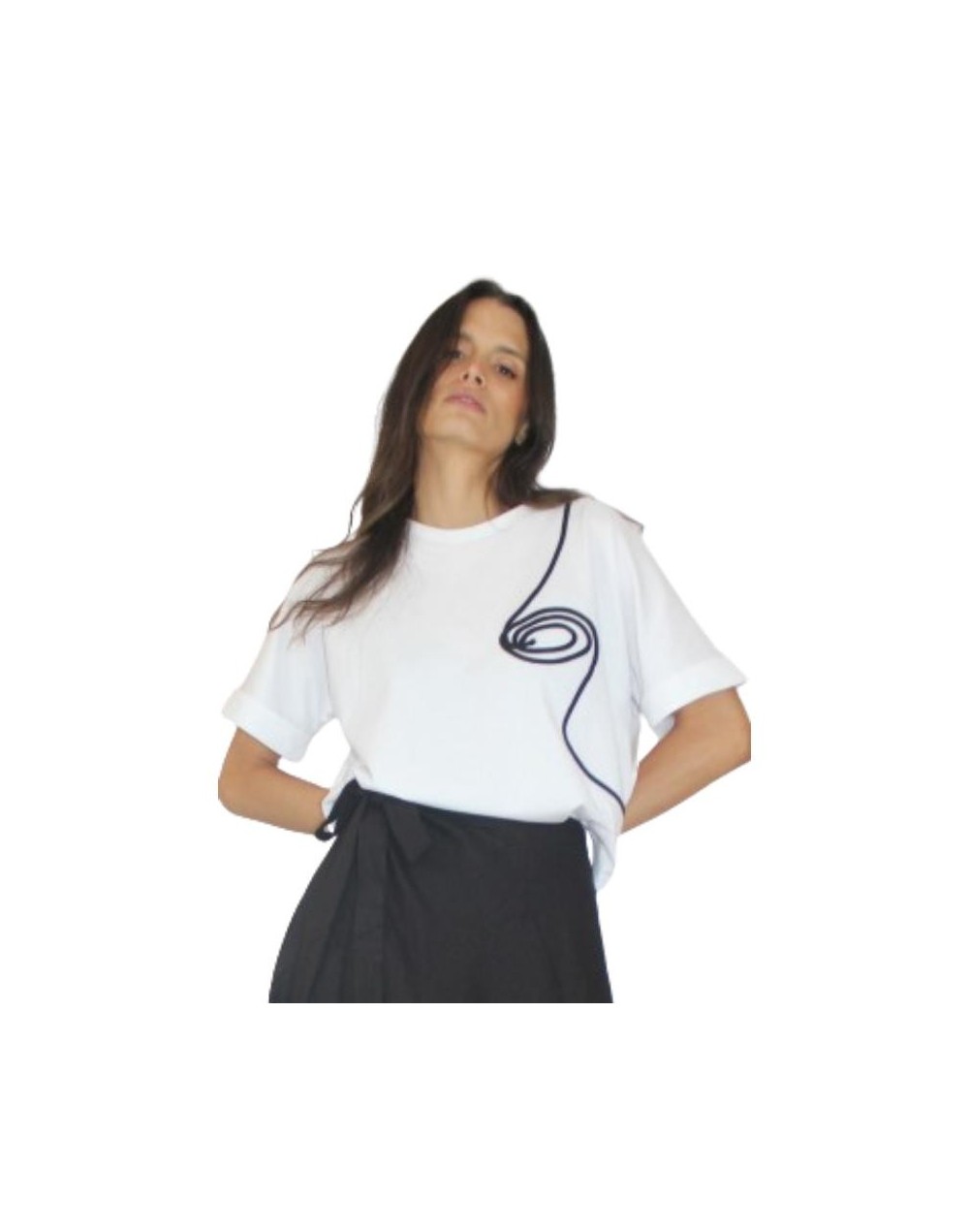 Camiseta Origen Negro para dama Malune