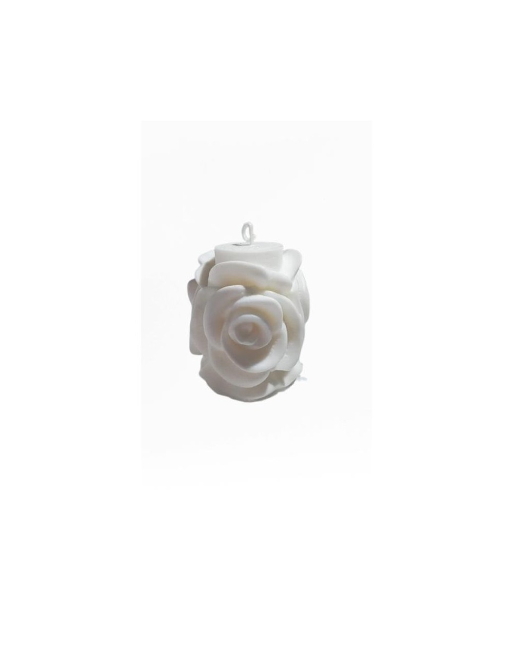 Vela en forma de rosa