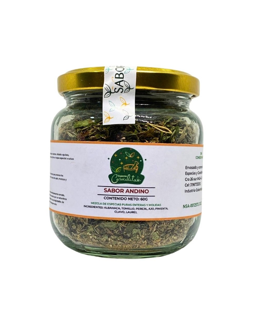 Sabor andino x 60 gramos