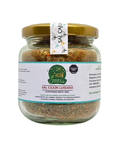 Sal Cajún Luisiana x 100 gramos