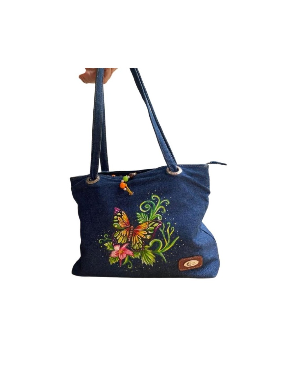 Arte sobre tela: bolsos de jean como nunca los habías visto
