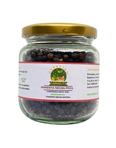Pimienta Negra en Pepa x 100 gramos