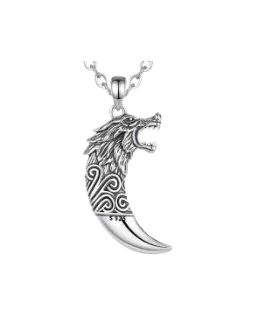 Vikingo Dije Colmillo de Lobo