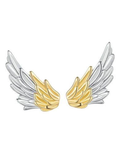 Historia  Aretes  Alas de Angel Doradas Topito
