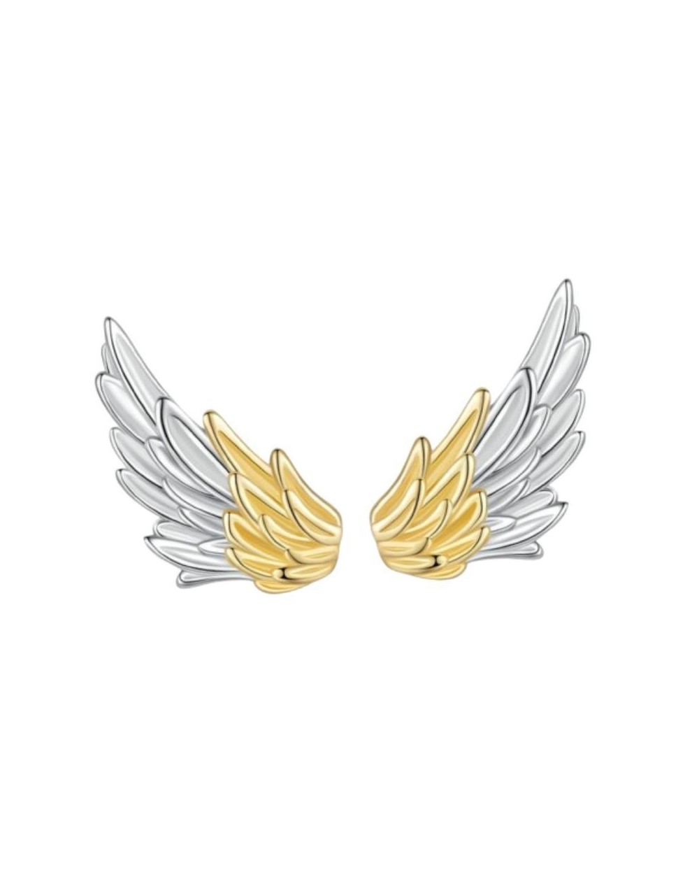 Historia  Aretes  Alas de Angel Doradas Topito