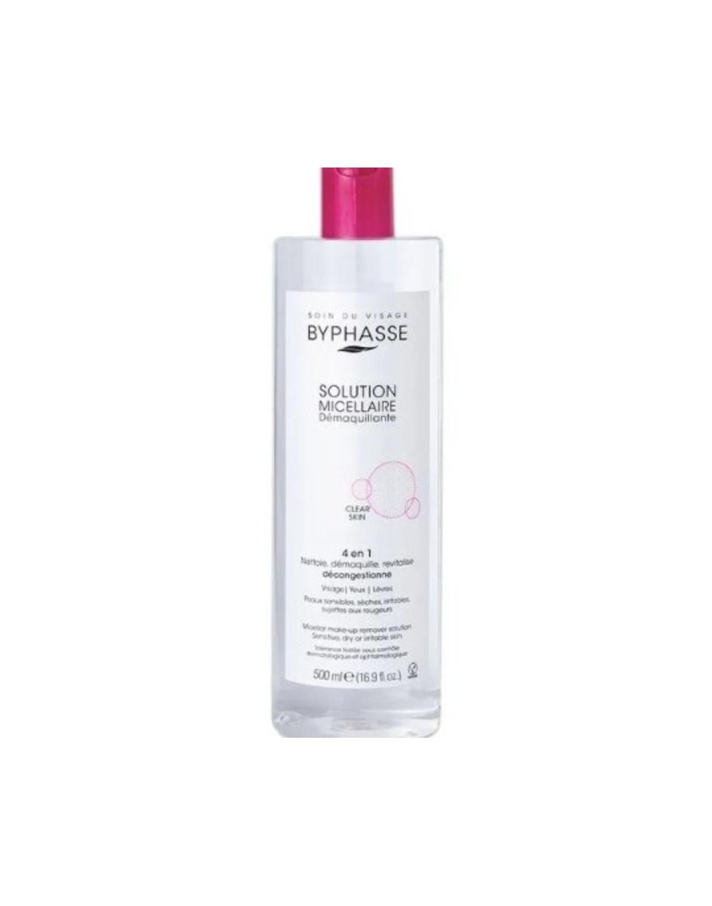SAMY BYPHASSE SOLUTION MICELLAIRE DEMAQUILLANTE 4 EN 1 PIEL SENSIBLE
