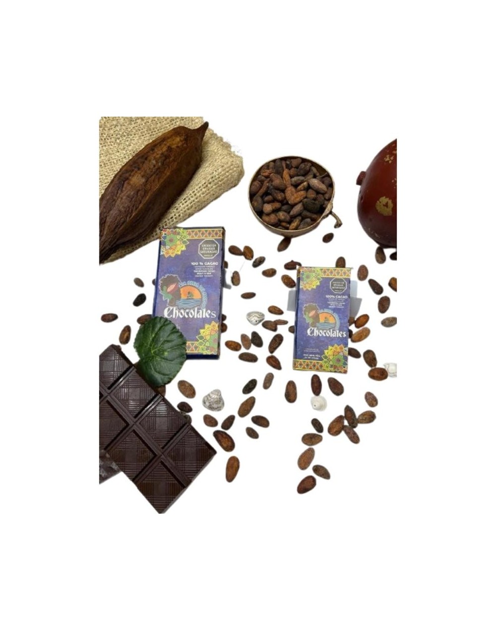CHOCOLATES BARRAS DE CACAO AL 100 DE 90 y 45gr