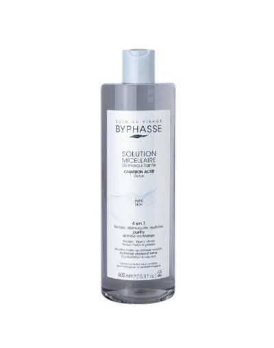 SAMY BYPHASSE SOLUTION MICELLAIRE DEMAQUILLANTE CHARBON ACTIF