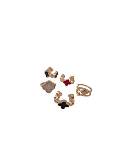 Set Ear Cuff trebol x 4