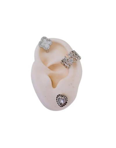 Ear Cuff Plateado 