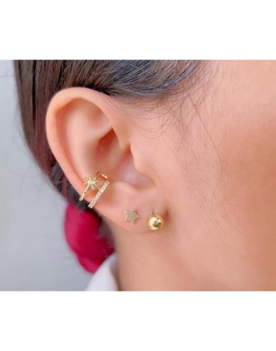 Ear Cuff Dorado Sol Silver