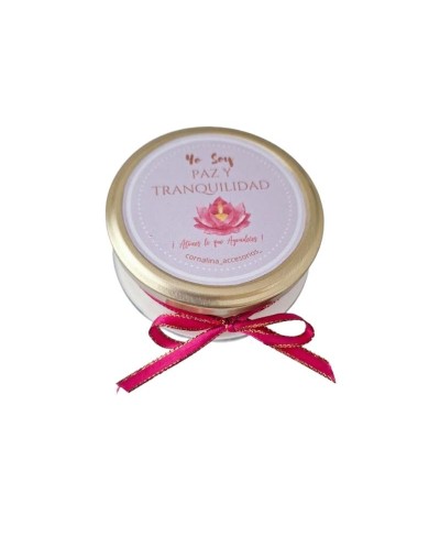 Vela Aromatizada Cuarzo Amatista – Paz y Tranquilidad