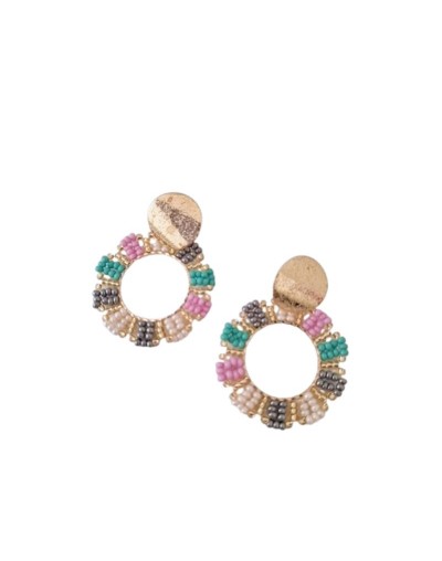 Arete Tejido mostacilla Eclipse