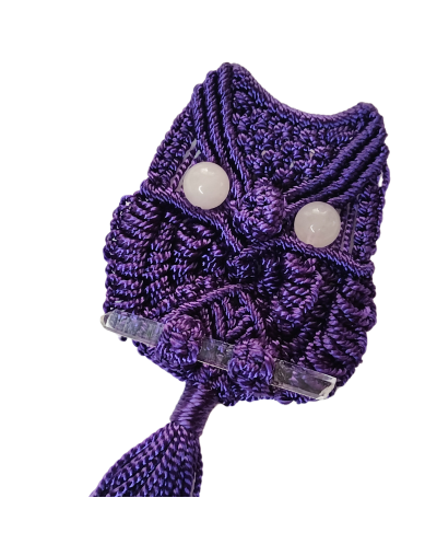 Dije Prendedor Búho Violeta Pasión