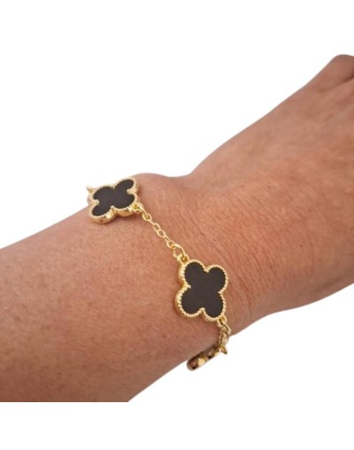 Set Trébol de la Suerte – Cadena, Pulsera y Topitos en Acero