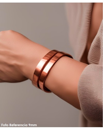 Pulsera de cobre Plana 9mm
