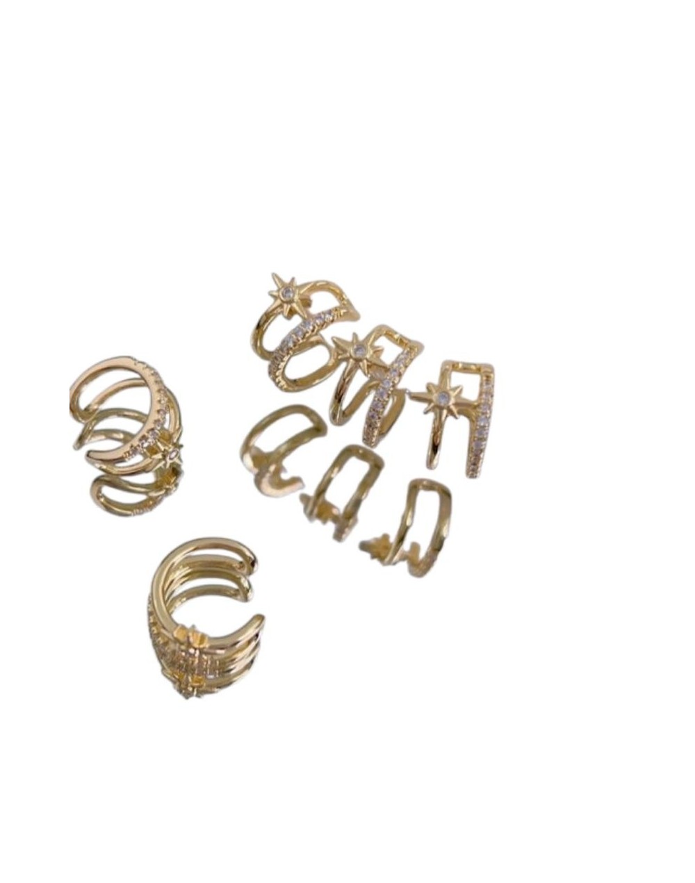 Ear Cuff Dorado Sol Silver