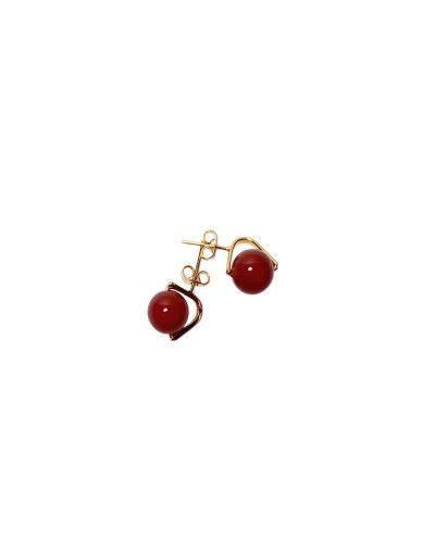 Aretes Cornalina Triangulo