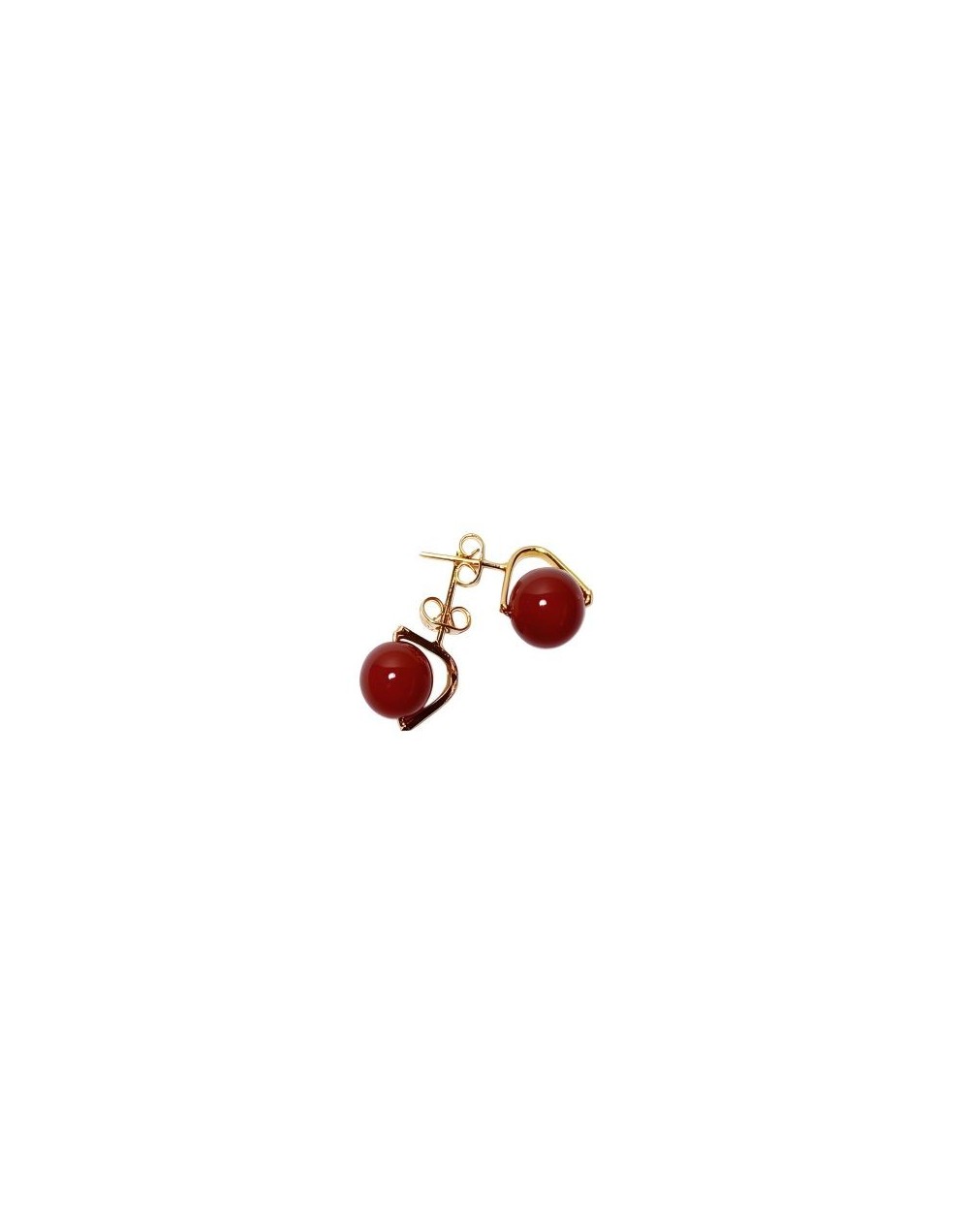 Aretes Cornalina Triangulo