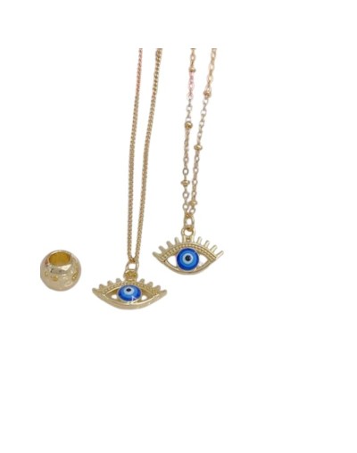 Set Cadena y Anillo – Protección con Ojo Turco
