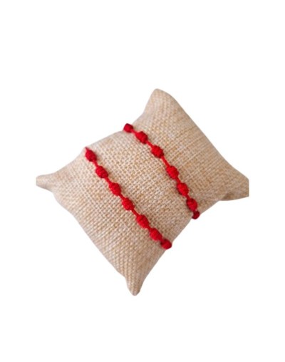 Set Pulsera 7 Nudos Roja Amuleto de Protección