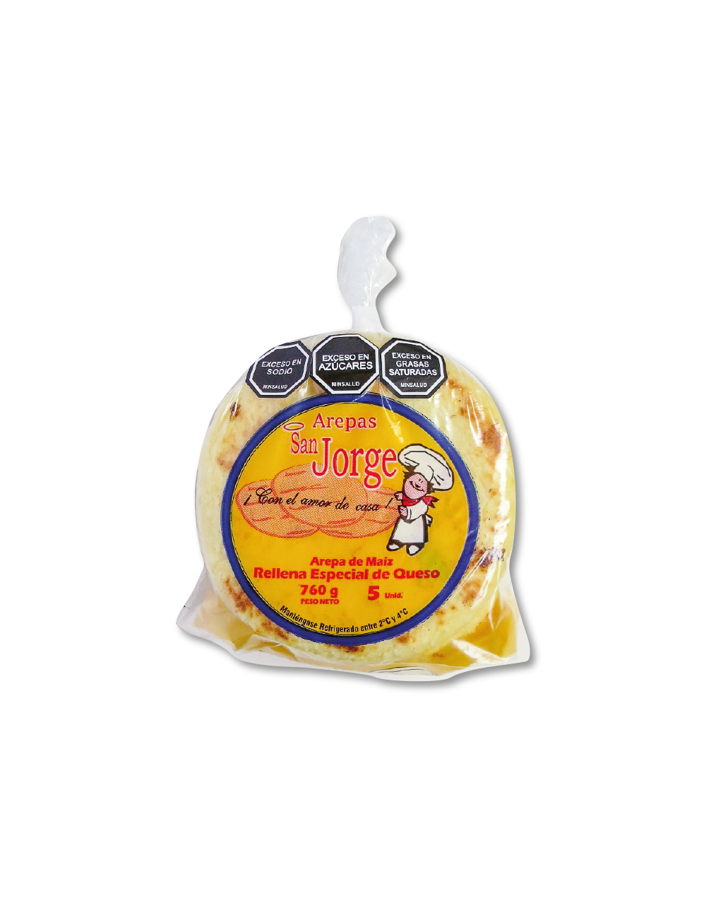 Arepa Rellena de Queso en Tamaño Especial | Arepas San Jorge