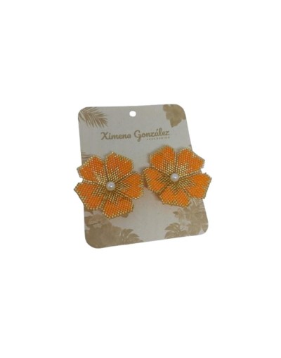 Aretes en Miyuki Flor