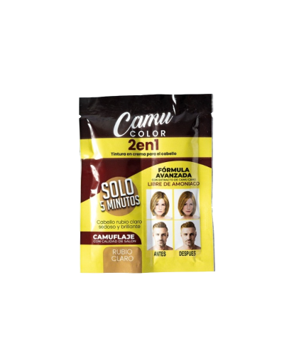 Tinte Camu color 2 en 1  Tono Rubio claro
