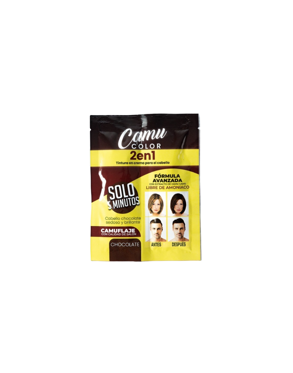 Tinte Camu color 2 en 1  Tono chocolate