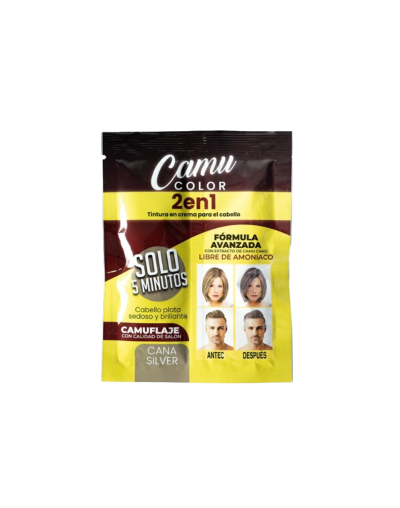 Tinte Camu color 2 en 1   Cana silver