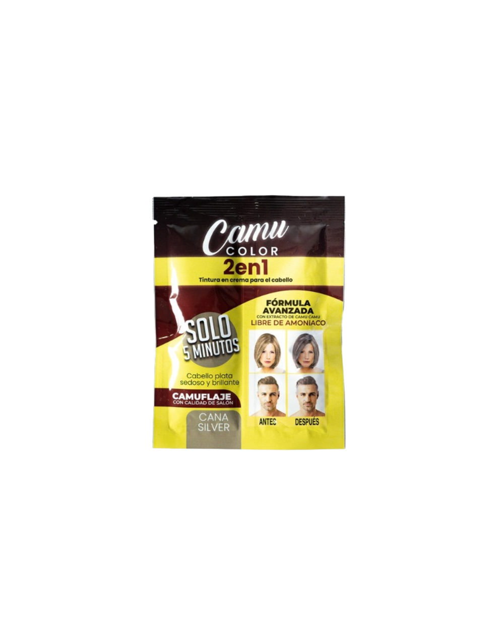 Tinte Camu color 2 en 1   Cana silver