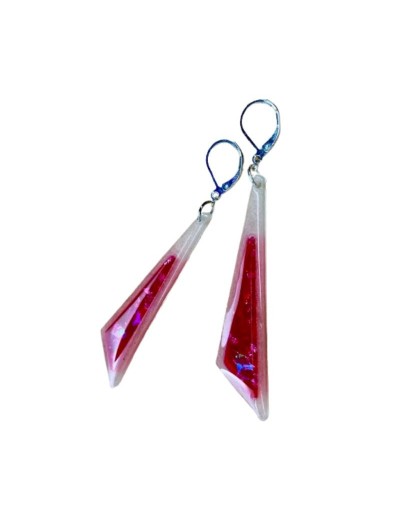 Aretes Rayo rosa