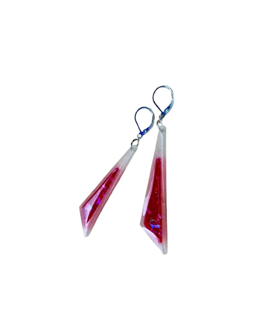 Aretes Rayo rosa