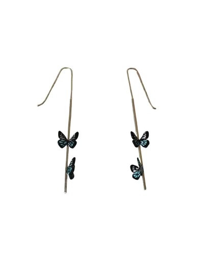Aretes colgantes de Mariposa Leptophobia Caesia Caesia